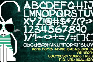 Aboki Dreadlock Jam Suya Font for Crafters