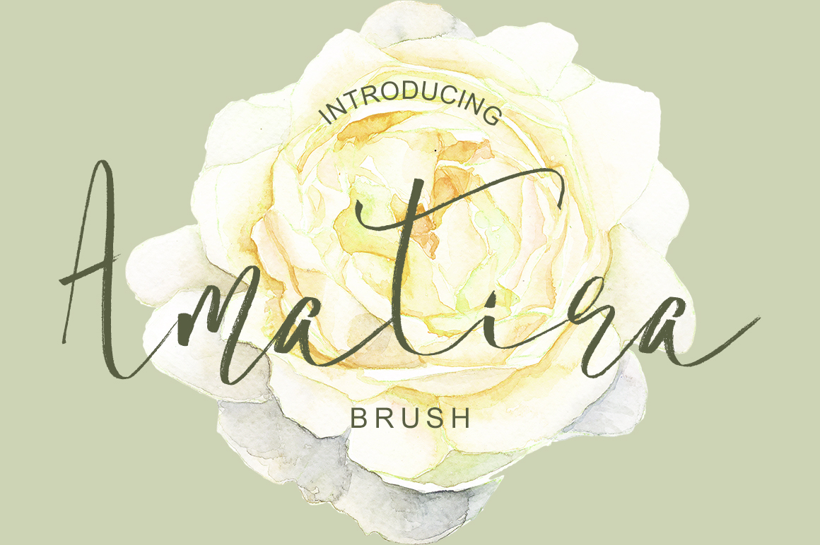 Amatira: A Modern Brush Script Font for Makers