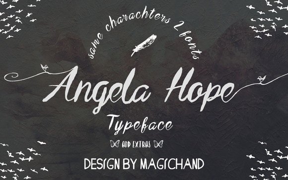 Angela Hope Typeface for Small Business Branding