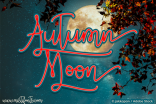 Autumn Moon Font for Campaign Design