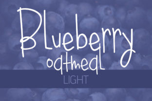 Blueberry Oatmeal Light: A Playful Typeface for Brands