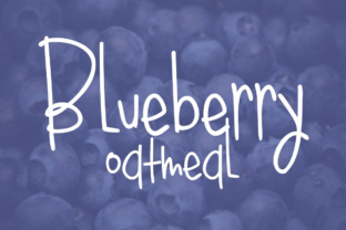 Blueberry Oatmeal Regular Font for Makers