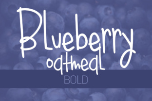 Bluebery Oatmeal Bold Typeface for Editorial Design