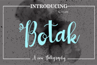 Botak Font: A Modern Script for Handmade Brands