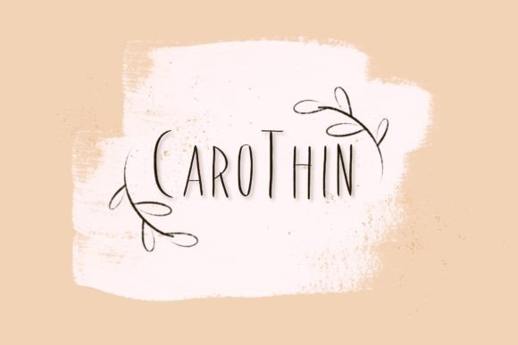CaroThin Font: A Playful Script for Handmade Brands