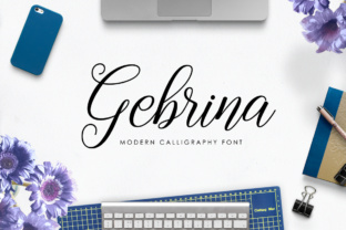Gebrina Script: A Modern Calligraphy Typeface for Makers