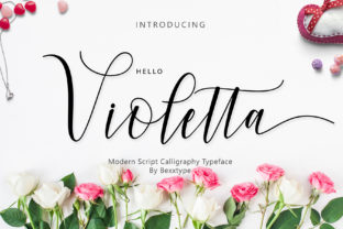 Hello Violetta: A Modern Script Typeface for Web Design