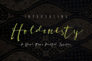 Holdenisty: A Rough Script Typeface for Web Design