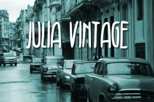 Julia Vintage Typeface for Campaign Design