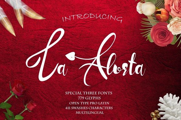 La Alorta Typeface for Handmade Brands