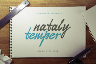 Nataly Temper: A Textured Script Font for Web Design