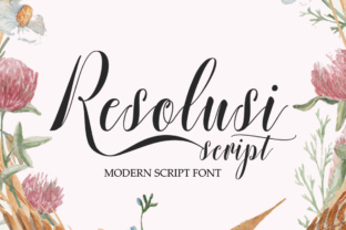 Resolusi Script: A Modern Typeface for Editorial Design
