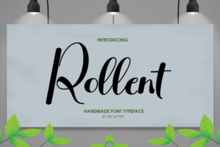 Rollent: A Hand-Painted Script Font for Campaigns