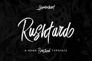 Rushtard Brush Font for Modern Crafters