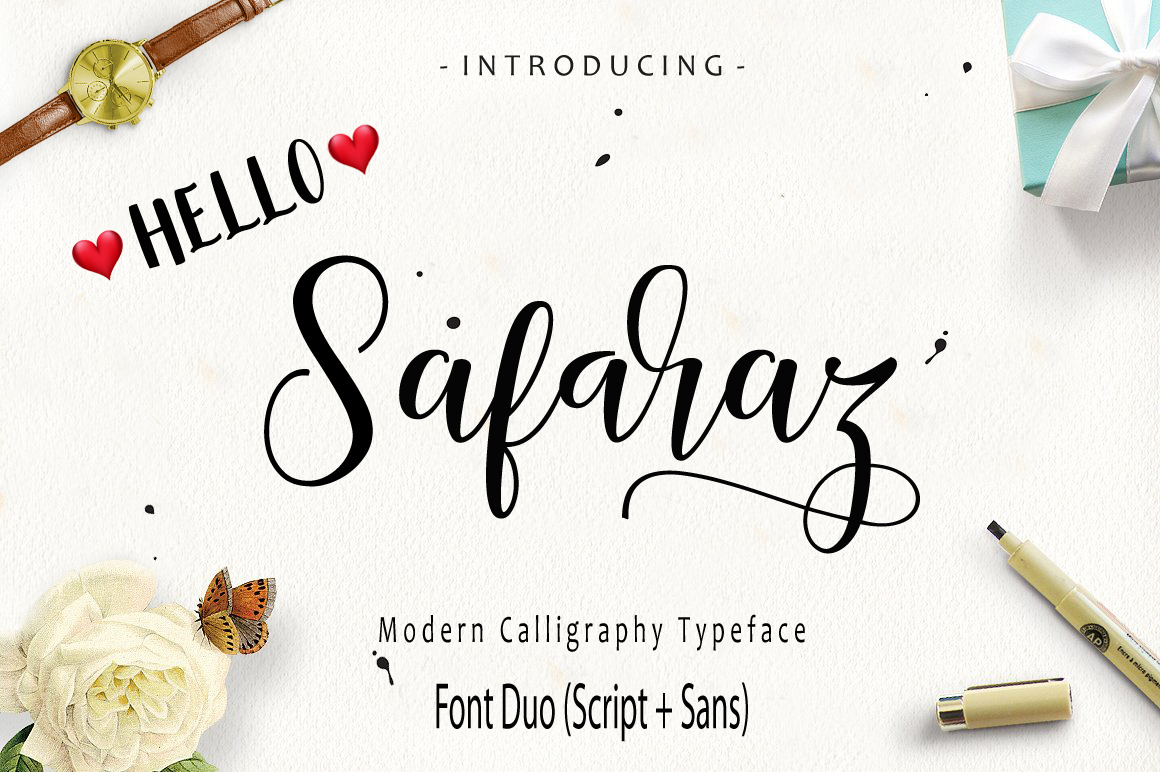 Safaraz Typeface for Modern Business Branding
