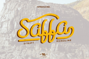 Saffa Font: Elevating Web Design with Monoline Script