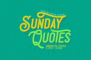 Sunday Quotes: The Perfect Handwritten Font for Crafters