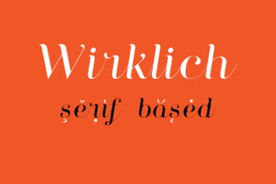 Wirklich Typeface for Elegant Web Design
